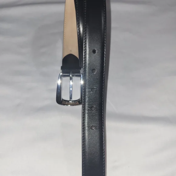 Luxurious and Powerful Black Leather Belt. # 132 Luxurious and Powerful Black Leather Belt. # 132 main image 3